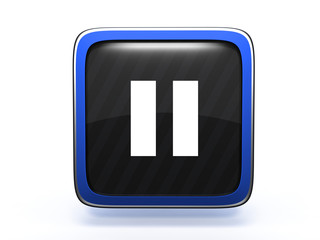 pause square icon on white background