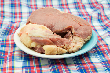 raw beef