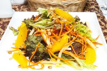 salad of fruit and vegetables