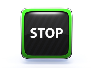 stop square icon on white background