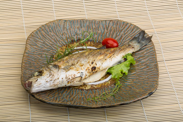 Grilled seabass
