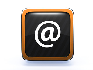 Email square icon on white background