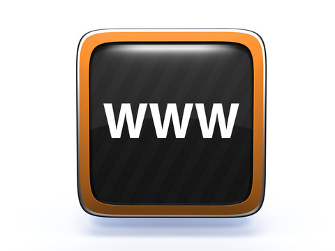 www square icon on white background