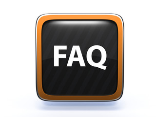 faq square icon on white background