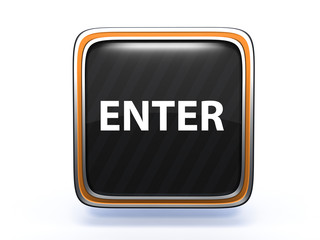 enter square icon on white background