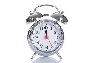 Alarmclock Over White Background