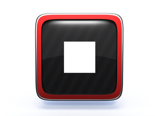 stop square icon on white background