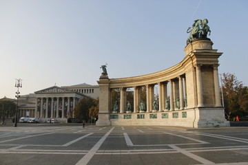 Obraz premium Place des Héros à Budapest, Hongrie