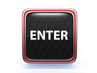 enter square icon on white background