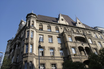 Fototapeta na wymiar Immeuble ancien à Budapest, Hongrie 