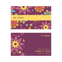 Vector colorful stars horizontal stripe frame pattern business