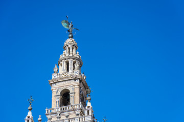 Fototapeta na wymiar The Giralda in Seville, Andalusia, Spain.