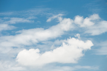 blue sky with cloud closeup