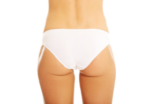 Woman's bum in white panties