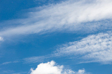 blue sky with cloud closeup