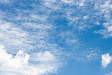 blue sky with cloud closeup