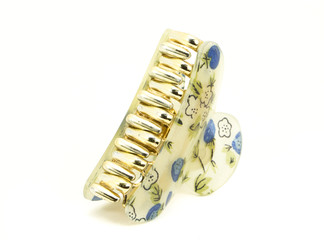 Hair Clips on White Background