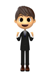 応援するビジネスマン