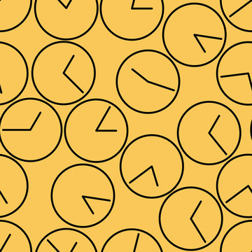 seamless clock pattern