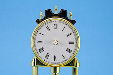 old cracked used ornamental clock face dial