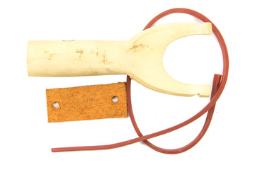 catapult slingshot isolated on white background