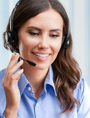 Support phone operator in headset