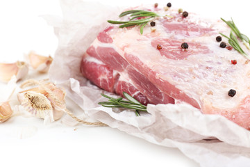 Raw meat close-up