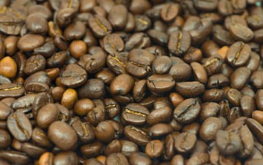 Coffee beans background