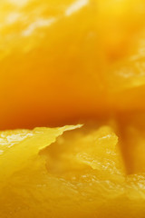 Close up of mango slice (macro)
