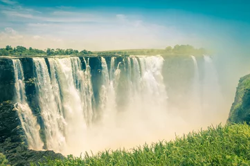 Alte Ansichtskarte von Victoria Waterfalls - Naturwunder von Zimb © Mirko Vitali