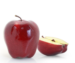 Red apple isolated