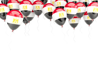 Balloon frame with flag of egypt