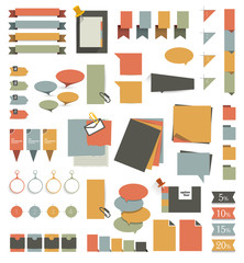 Collections of infographics flat design diagrams.