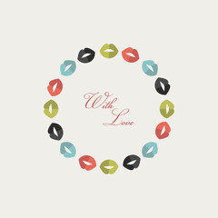 Paper card. Love concept.