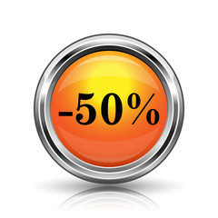 50 percent discount icon