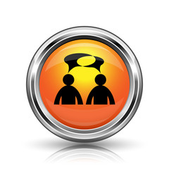 Comments icon - men with bubbles