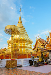 Fototapeta premium Doi Suthep temple, landmark of Chiang Mai, Thailand