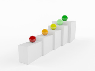 Colorful Business chart concept