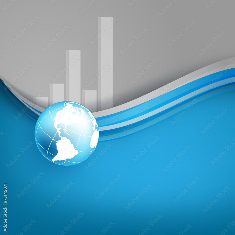 Poster background with bar graphs