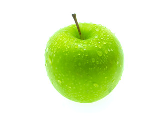 Green apple, isolated on white background