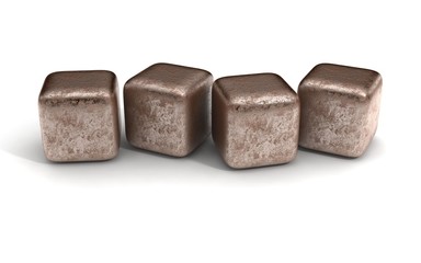 rusty cubes