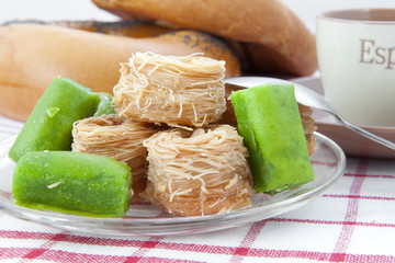 Heap of Turkish sweets