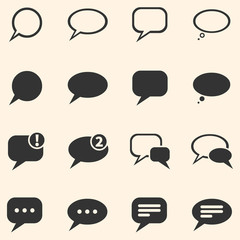 Vector Set of Bubbles Icons