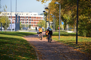 excursion en bicicleta por la ciudad