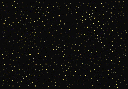 Golden Stars Background