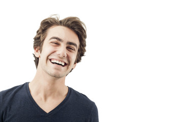 Obraz premium Portrait of smiling young man