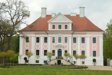 Fototapeta na wymiar Schloss Groß Rietz frontal