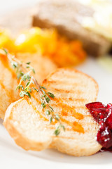 toasts with jam
