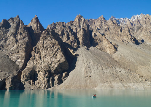Attabad Lake in Northern area of Pakistan.