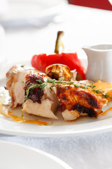 grilled chicken with vegetables